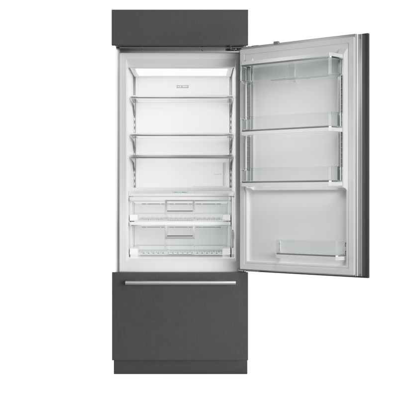Sub-Zero 30" Classic Over-and-Under Refrigerator/Freezer, model CL3050U/S/P/R — over-and-under specified and installed by iKitchen Cabinetry, view 2