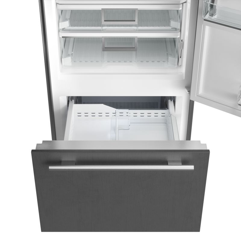 Sub-Zero 30" Classic Over-and-Under Refrigerator/Freezer, model CL3050U/S/P/R — over-and-under specified and installed by iKitchen Cabinetry, view 3