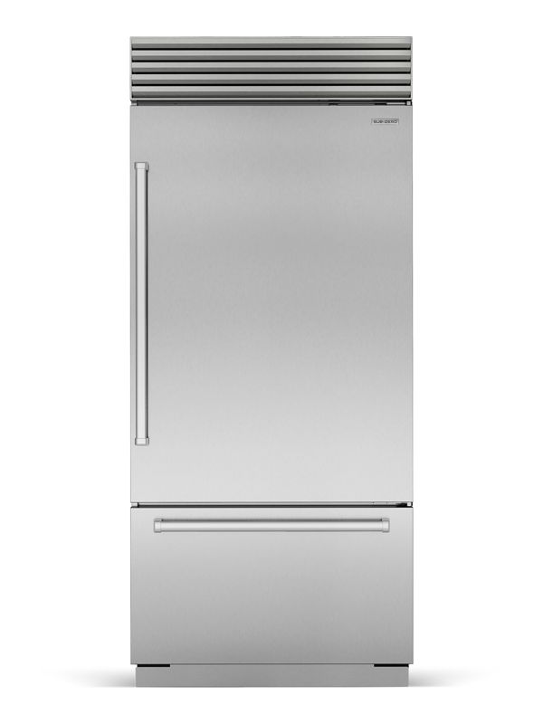 Sub-Zero 30" Classic Over-and-Under Refrigerator/Freezer with Internal Dispenser, model CL3050UID/S/P/R — over-and-under specified and installed by iKitchen Cabinetry