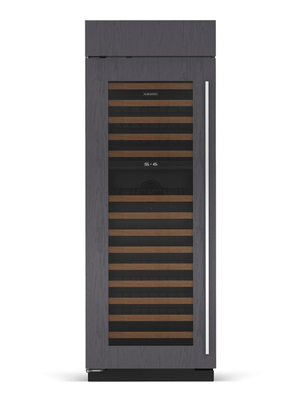 Sub-Zero 30" Classic Wine Storage - Panel Ready, model CL3050W/O/L — wine storage specified and installed by iKitchen Cabinetry