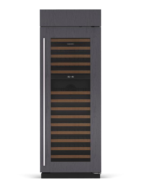 Sub-Zero 30" Classic Wine Storage - Panel Ready, model CL3050W/O/R — wine storage specified and installed by iKitchen Cabinetry