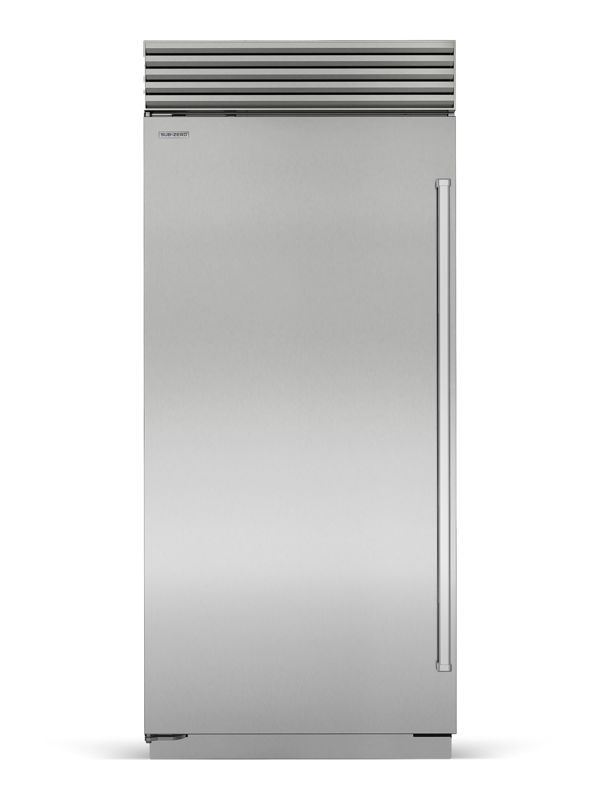 Sub-Zero 36" Classic Refrigerator, model CL3650R/S/P/L — column refrigeration specified and installed by iKitchen Cabinetry