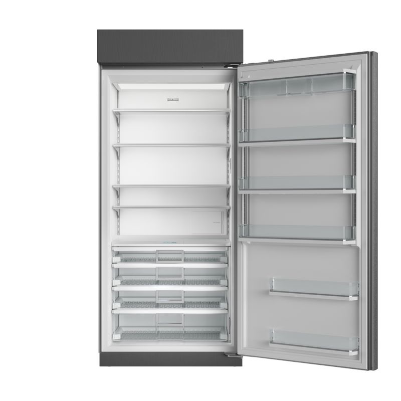 Sub-Zero 36" Classic Refrigerator with Internal Dispenser, model CL3650RID/S/P/L — column refrigeration specified and installed by iKitchen Cabinetry, view 2
