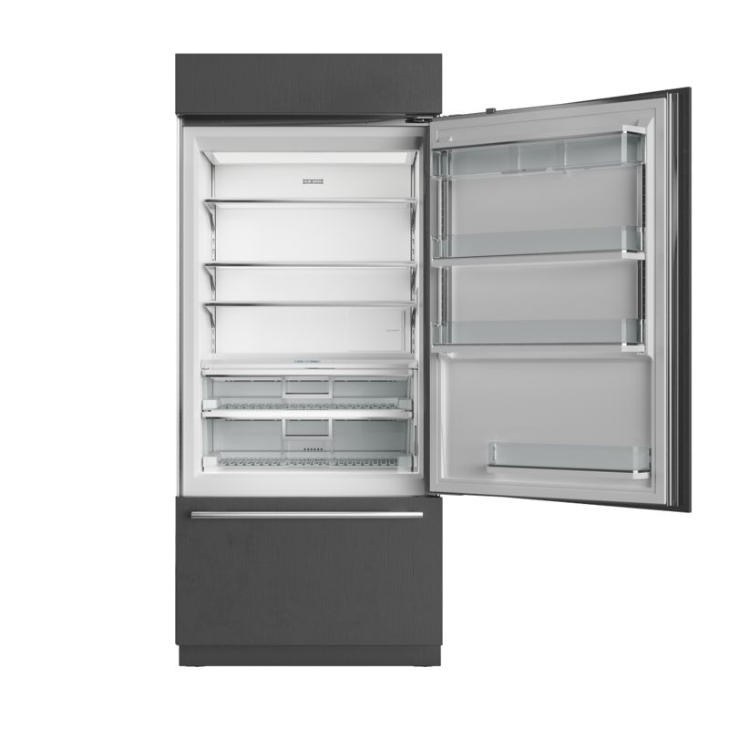 Sub-Zero 36" Classic Over-and-Under Refrigerator/Freezer with Internal Dispenser - Panel Ready, model CL3650UID/O/R — over-and-under specified and installed by iKitchen Cabinetry, view 3