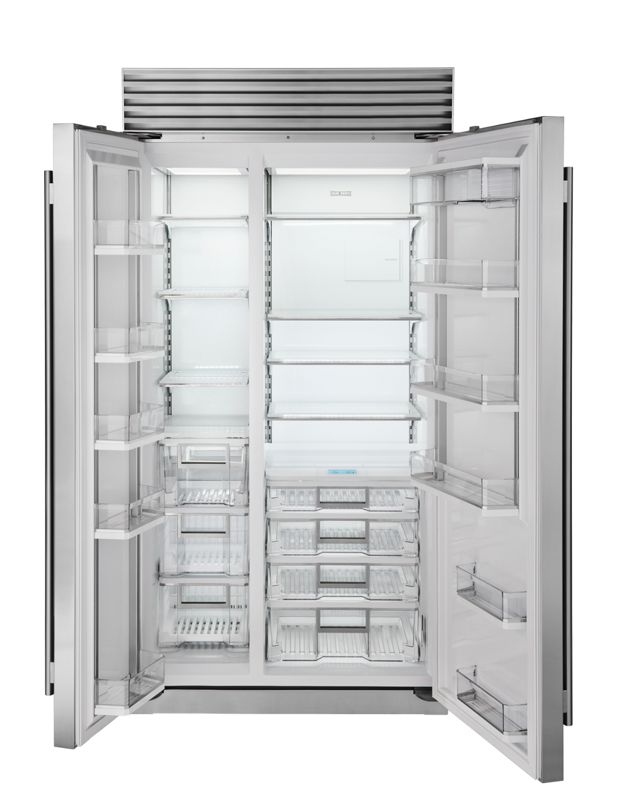 Sub-Zero 42" Classic Side-by-Side Refrigerator/Freezer, model CL4250S/S/P — side-by-side specified and installed by iKitchen Cabinetry, view 2