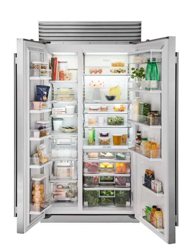 Sub-Zero 42" Classic Side-by-Side Refrigerator/Freezer, model CL4250S/S/P — side-by-side specified and installed by iKitchen Cabinetry, view 3