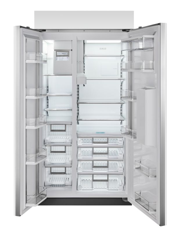 Sub-Zero 42" Classic Side-by-Side Refrigerator/Freezer with Dispenser, model CL4250SD/S/T — side-by-side specified and installed by iKitchen Cabinetry, view 3