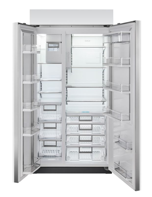 Sub-Zero 42" Classic Side-by-Side Refrigerator/Freezer with Internal Dispenser, model CL4250SID/S/P — side-by-side specified and installed by iKitchen Cabinetry, view 2