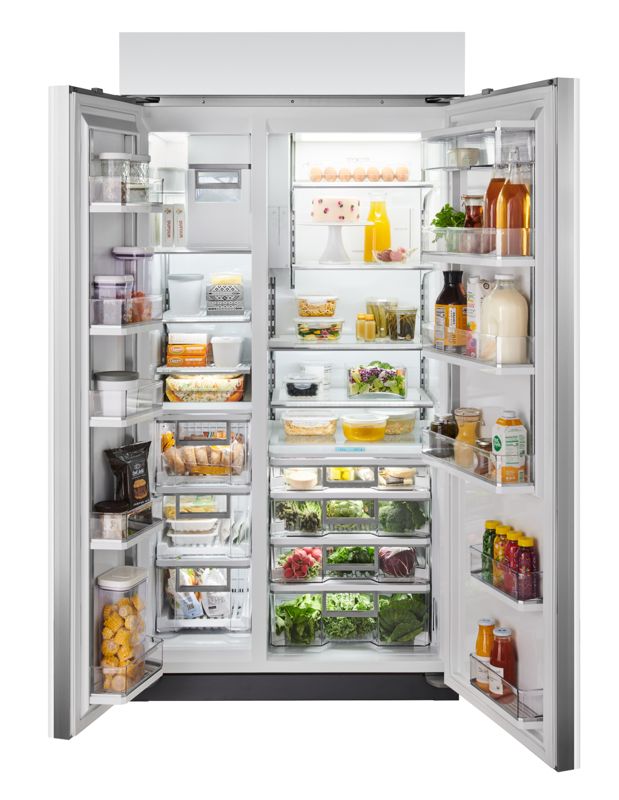 Sub-Zero 42" Classic Side-by-Side Refrigerator/Freezer with Internal Dispenser, model CL4250SID/S/P — side-by-side specified and installed by iKitchen Cabinetry, view 3