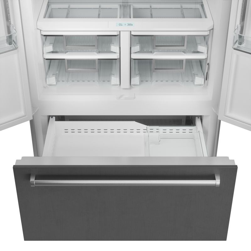 Sub-Zero 48" Classic French Door Refrigerator/Freezer with Internal Dispenser - Panel Ready, model CL4850UFDID/O — french doors specified and installed by iKitchen Cabinetry, view 3