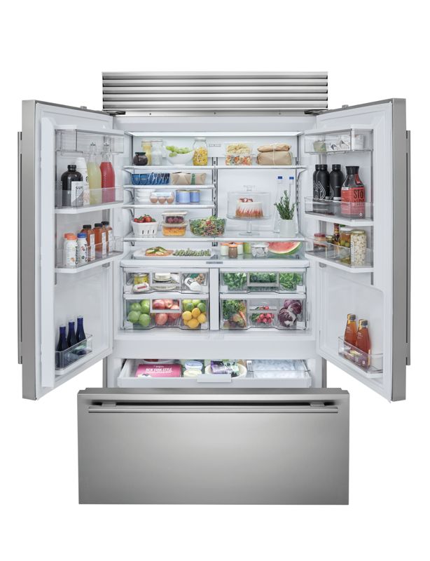 Sub-Zero 48" Classic French Door Refrigerator/Freezer - Panel Ready, model CL4850UFD/O — french doors specified and installed by iKitchen Cabinetry, view 6