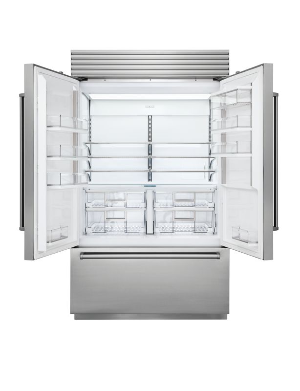 Sub-Zero 48" Classic French Door Refrigerator/Freezer with Internal Dispenser, model CL4850UFDID/S/P — french doors specified and installed by iKitchen Cabinetry, view 3