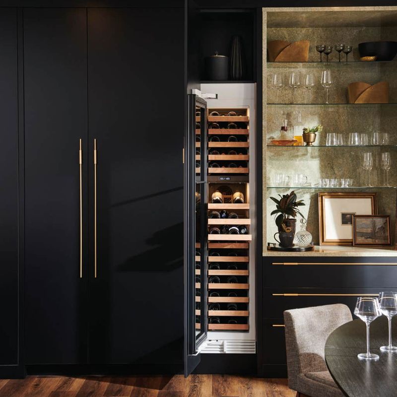Sub-Zero 18" Designer Wine Storage - Panel Ready, model DEC1850W/L — wine storage specified and installed by iKitchen Cabinetry, view 4