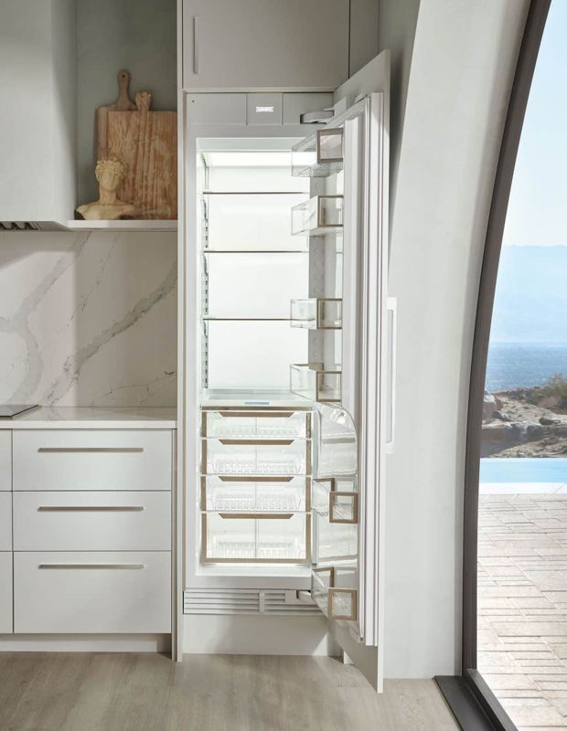 Sub-Zero 24" Designer Column Refrigerator - Panel Ready, model DEC2450R/L — column refrigeration specified and installed by iKitchen Cabinetry, view 4