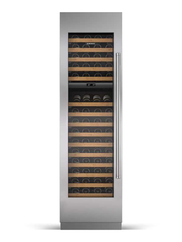 Sub-Zero 24" Designer Wine Storage - Panel Ready, model DEC2450W/L — wine storage specified and installed by iKitchen Cabinetry