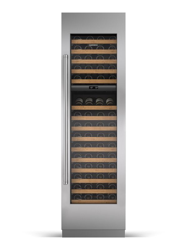 Sub-Zero 24" Designer Wine Storage - Panel Ready, model DEC2450W/R — wine storage specified and installed by iKitchen Cabinetry