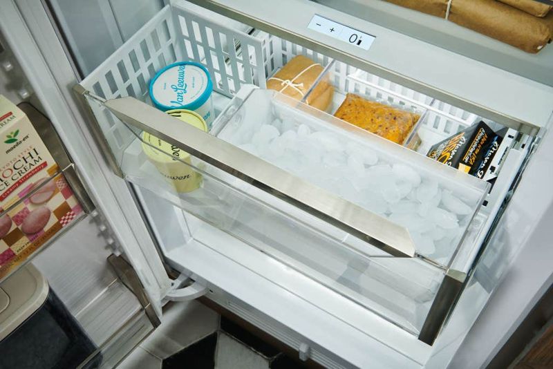 Sub-Zero 30" Designer Column Freezer with Ice Maker - Panel Ready, model DEC3050FI/L — column freezer specified and installed by iKitchen Cabinetry, view 5