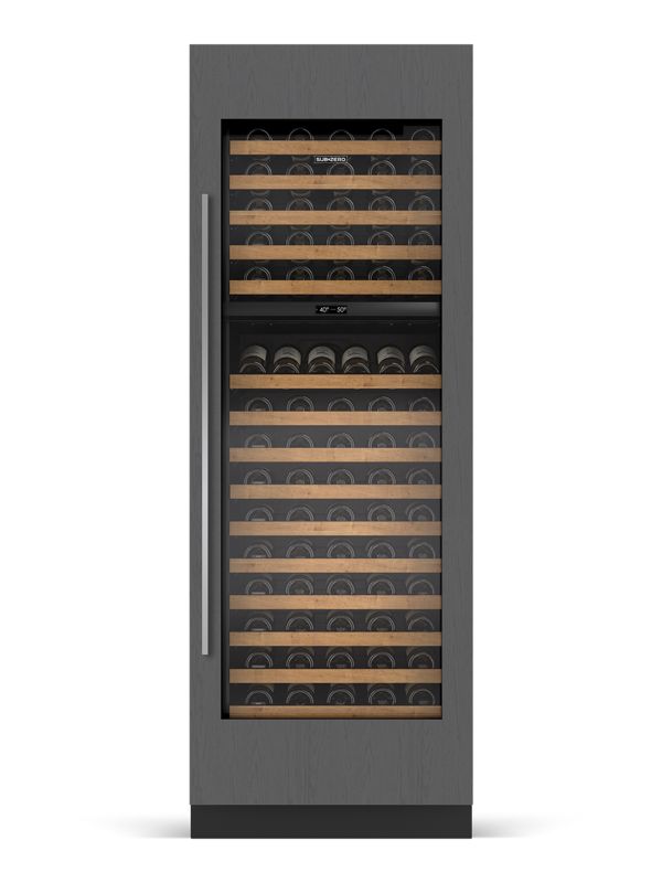 Sub-Zero 30" Designer Wine Storage - Panel Ready, model DEC3050W/R — wine storage specified and installed by iKitchen Cabinetry