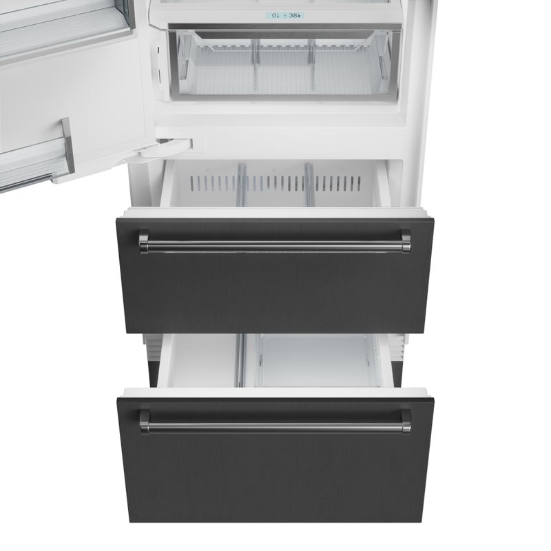 Sub-Zero 30" Designer Over-and-Under Refrigerator/Freezer with Ice Maker - Panel Ready, model DET3050CI/R — over-and-under specified and installed by iKitchen Cabinetry, view 5
