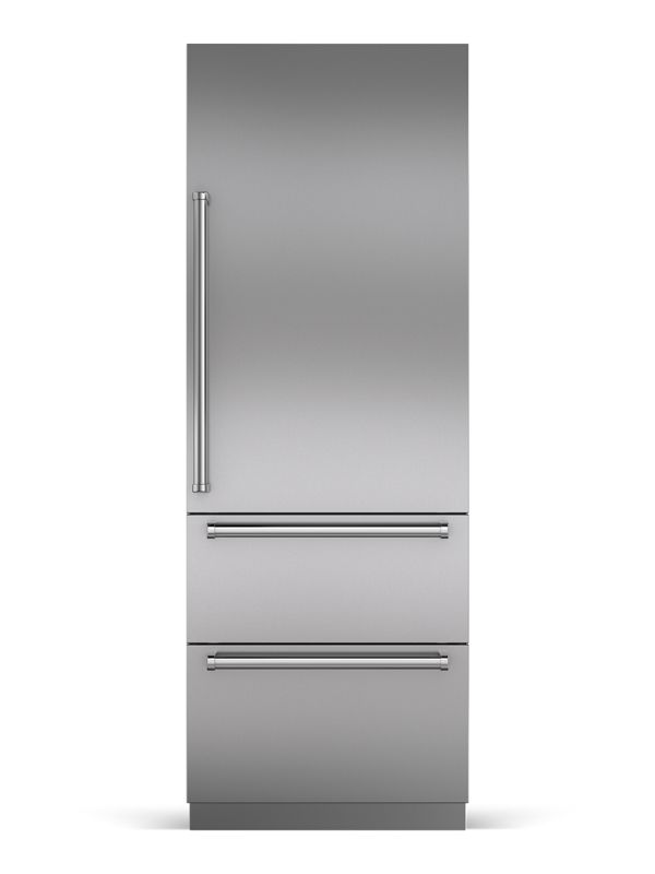 Sub-Zero 30" Designer Over-and-Under Freezer with Ice Maker - Panel Ready, model DET3050FI/R — over-and-under specified and installed by iKitchen Cabinetry