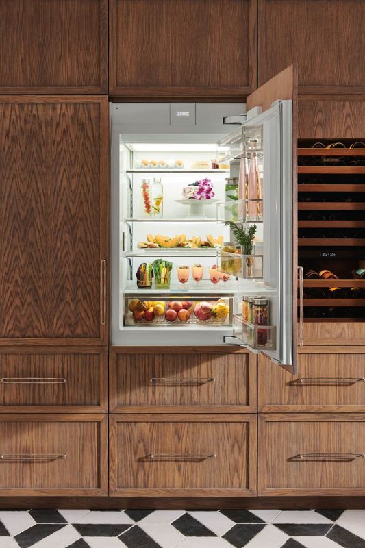 Sub-Zero 30" Designer Over-and-Under Refrigerator with Internal Dispenser - Panel Ready, model DET3050RID/R — over-and-under specified and installed by iKitchen Cabinetry, view 6