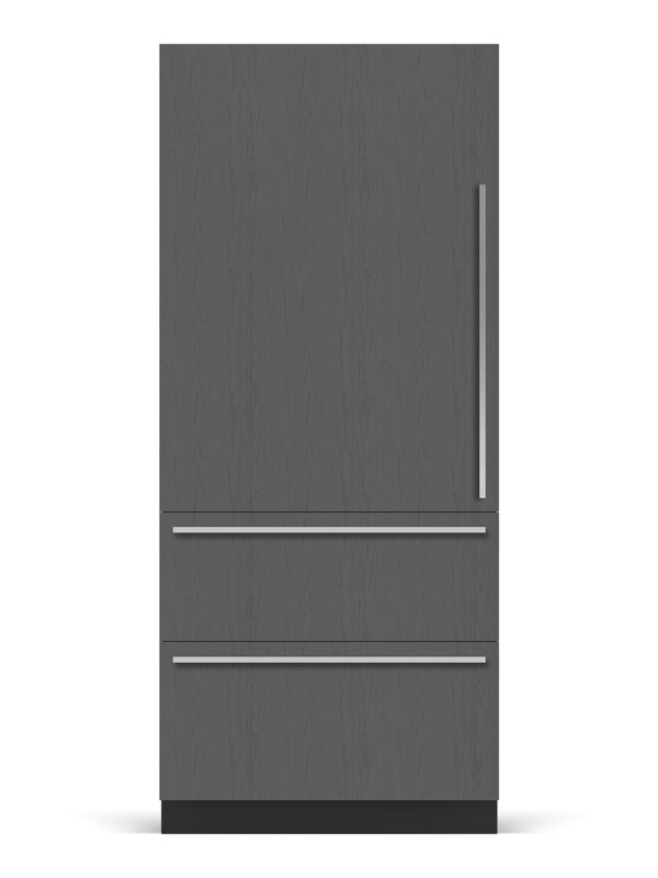 Sub-Zero 36" Designer Over-and-Under Refrigerator - Panel Ready, model DET3650R/L — over-and-under specified and installed by iKitchen Cabinetry