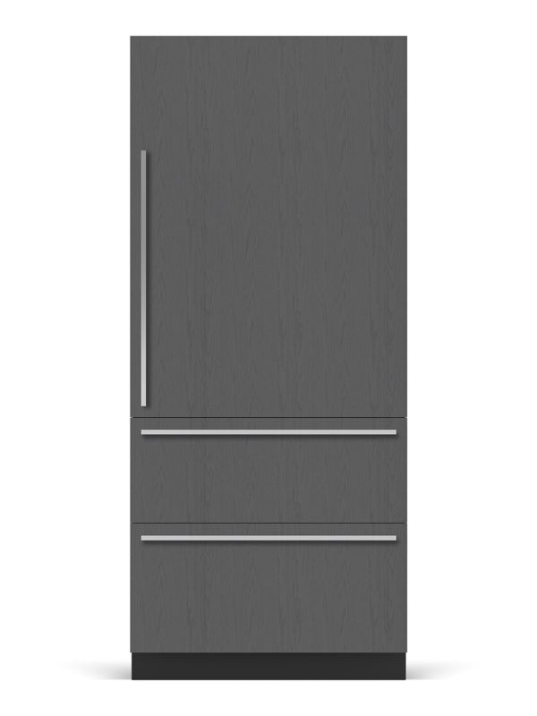 Sub-Zero Designer Over-and-Under Refrigerator/Freezer, model DET50C — over-and-under specified and installed by iKitchen Cabinetry, view 2