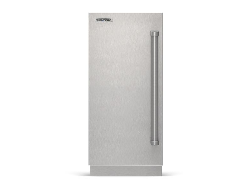 Sub-Zero 15" Designer Undercounter Beverage Center with Solid Door - Panel Ready, model DEU1550B/L — undercounter refrigeration specified and installed by iKitchen Cabinetry