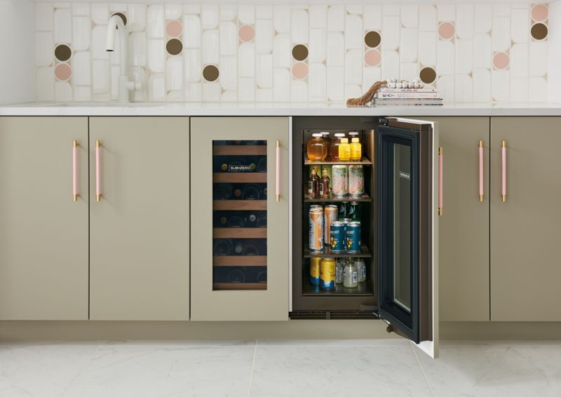 Sub-Zero 15" Designer Undercounter Beverage Center - Panel Ready, model DEU1550BG/R — undercounter refrigeration specified and installed by iKitchen Cabinetry, view 4