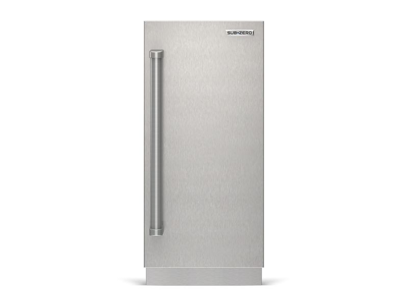 Sub-Zero 15" Designer Undercounter Indoor/Outdoor Ice Maker - Panel Ready, model DEU1550I/R — ice maker specified and installed by iKitchen Cabinetry, view 3