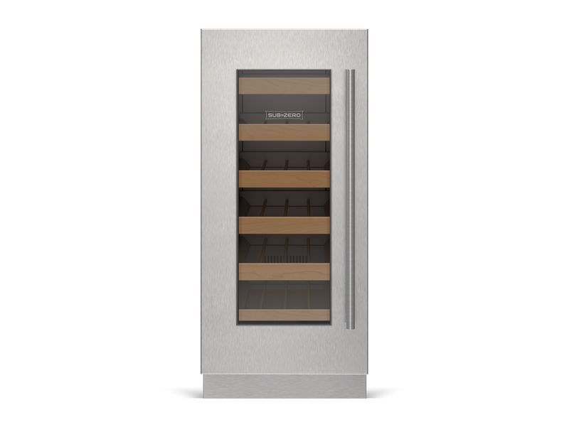 Sub-Zero 15" Designer Undercounter Wine Storage - Panel Ready, model DEU1550W/L — wine storage, undercounter refrigeration specified and installed by iKitchen Cabinetry, view 2