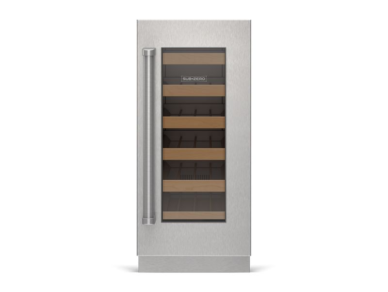 Sub-Zero 15" Designer Undercounter Wine Storage - Panel Ready, model DEU1550W/R — wine storage, undercounter refrigeration specified and installed by iKitchen Cabinetry