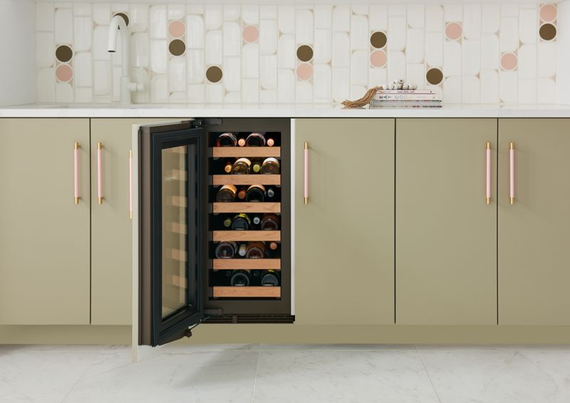 Sub-Zero 15" Designer Undercounter Wine Storage - Panel Ready, model DEU1550W/L — wine storage, undercounter refrigeration specified and installed by iKitchen Cabinetry, view 5