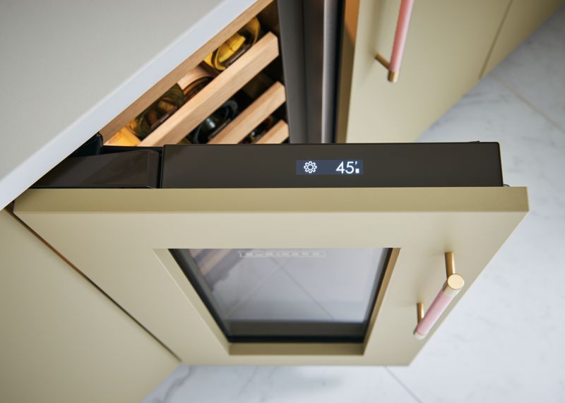 Sub-Zero 15" Designer Undercounter Wine Storage - Panel Ready, model DEU1550W/L — wine storage, undercounter refrigeration specified and installed by iKitchen Cabinetry, view 6