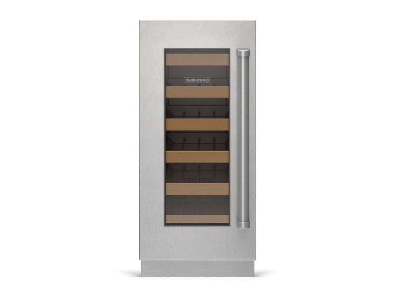 Sub-Zero 15" Designer Undercounter Wine Storage - Panel Ready, model DEU1550W/L — wine storage, undercounter refrigeration specified and installed by iKitchen Cabinetry, view 3
