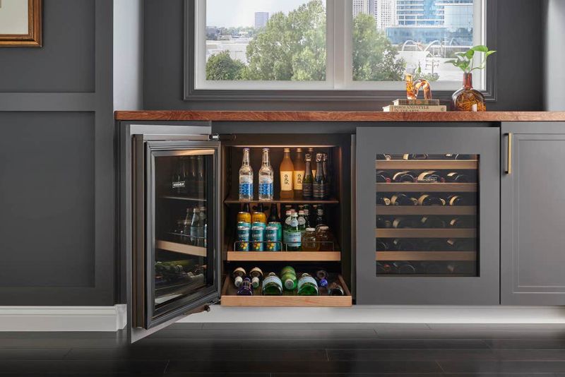 Sub-Zero 24" Designer Undercounter ADA Height Beverage Center - Panel Ready, model DEU2450BG/ADA/L — undercounter refrigeration specified and installed by iKitchen Cabinetry, view 5