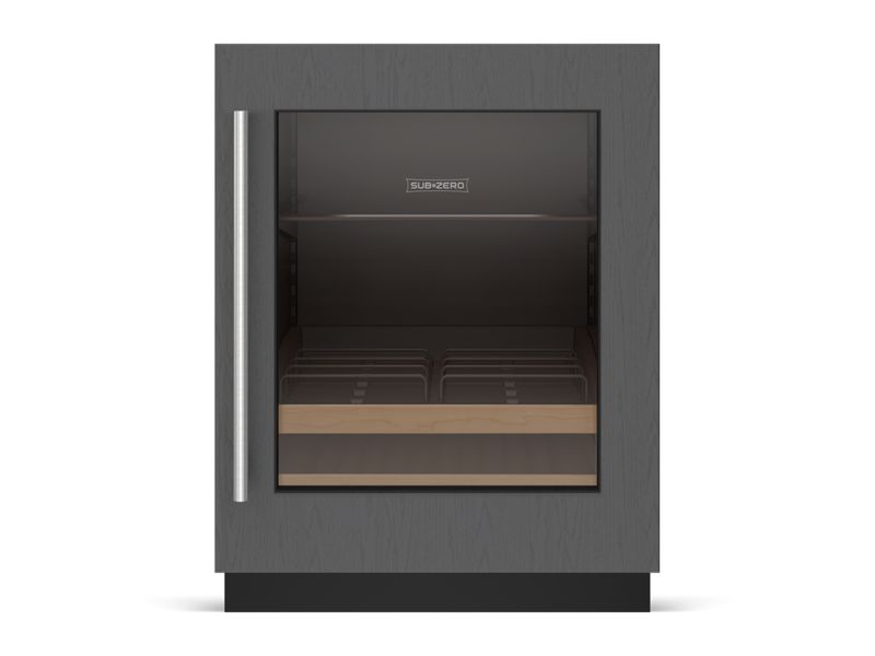 Sub-Zero 24" Designer Undercounter ADA Height Beverage Center - Panel Ready, model DEU2450BG/ADA/R — undercounter refrigeration specified and installed by iKitchen Cabinetry, view 2