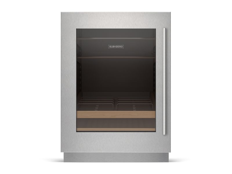 Sub-Zero 24" Designer Undercounter Beverage Center - Panel Ready, model DEU2450BG/L — undercounter refrigeration specified and installed by iKitchen Cabinetry, view 2