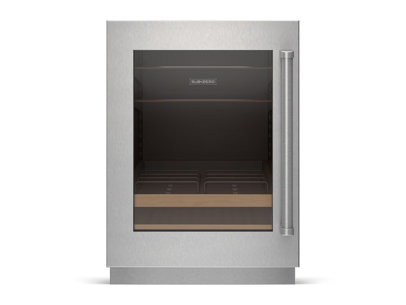 Sub-Zero 24" Designer Undercounter Beverage Center - Panel Ready, model DEU2450BG/L — undercounter refrigeration specified and installed by iKitchen Cabinetry, view 3