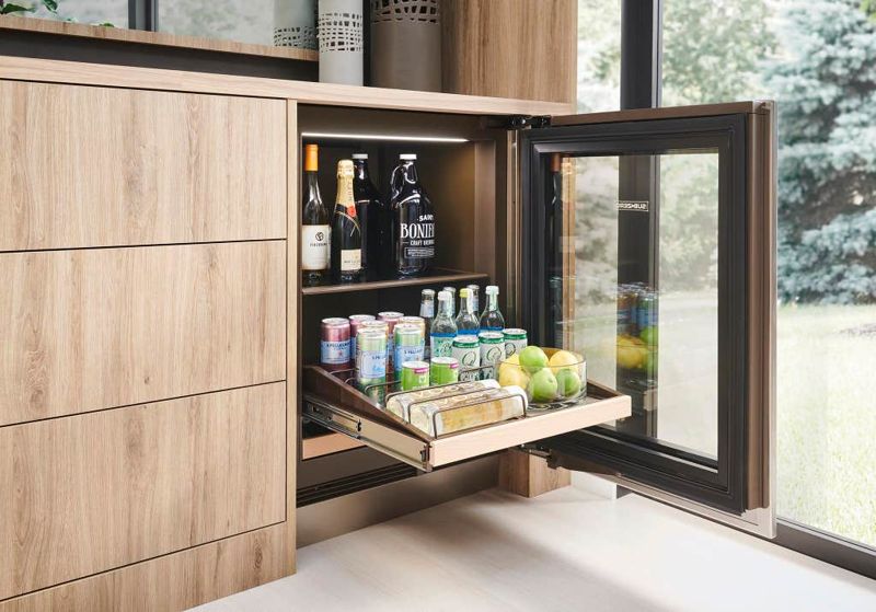 Sub-Zero 24" Designer Undercounter Beverage Center - Panel Ready, model DEU2450BG/R — undercounter refrigeration specified and installed by iKitchen Cabinetry, view 6