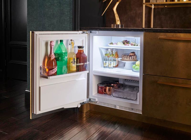 Sub-Zero 24" Designer Undercounter Refrigerator/Freezer with Ice Maker – Panel Ready, model DEU2450CI/R — undercounter refrigeration specified and installed by iKitchen Cabinetry, view 5