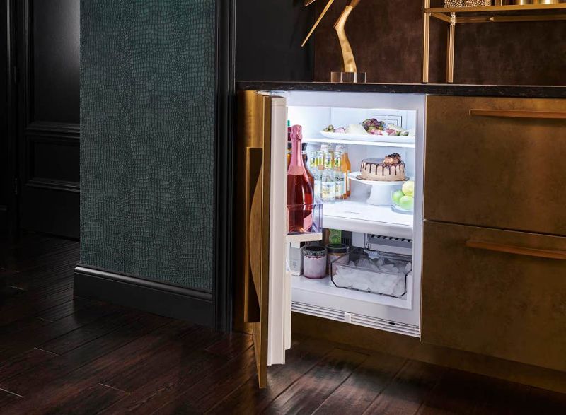 Sub-Zero 24" Designer Undercounter Refrigerator/Freezer with Ice Maker – Panel Ready, model DEU2450CI/R — undercounter refrigeration specified and installed by iKitchen Cabinetry, view 6