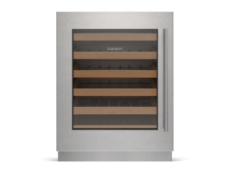Sub-Zero 24" Designer Undercounter ADA Height Wine Storage - Panel Ready, model DEU2450W/ADA/L — wine storage, undercounter refrigeration specified and installed by iKitchen Cabinetry, view 2