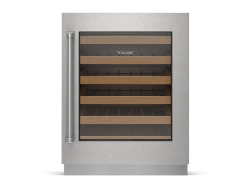 Sub-Zero 24" Designer Undercounter ADA Height Wine Storage - Panel Ready, model DEU2450W/ADA/R — wine storage, undercounter refrigeration specified and installed by iKitchen Cabinetry, view 2