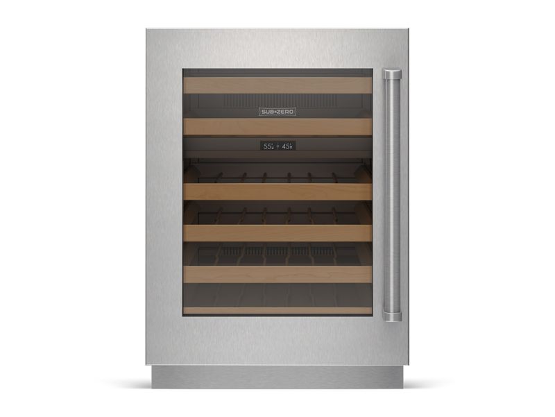 Sub-Zero 24" Designer Undercounter Wine Storage - Panel Ready, model DEU2450W/L — wine storage, undercounter refrigeration specified and installed by iKitchen Cabinetry, view 2