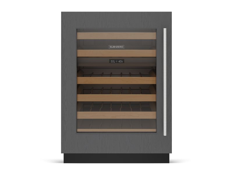 Sub-Zero 24" Designer Undercounter Wine Storage - Panel Ready, model DEU2450W/L — wine storage, undercounter refrigeration specified and installed by iKitchen Cabinetry, view 3