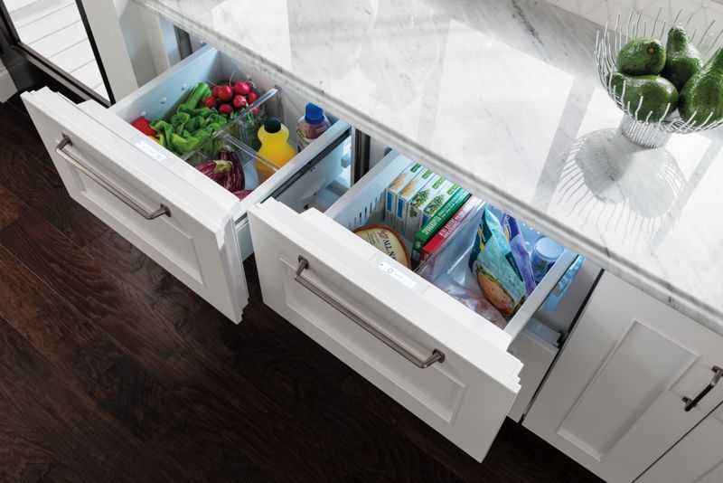 Sub-Zero 24" Designer Freezer Drawers with Ice Maker - Panel Ready, model ID-24FI — designer drawers specified and installed by iKitchen Cabinetry, view 4