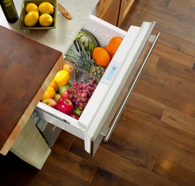 Sub-Zero 27" Designer Refrigerator Drawers - Panel Ready, model ID-27R — designer drawers specified and installed by iKitchen Cabinetry, view 4