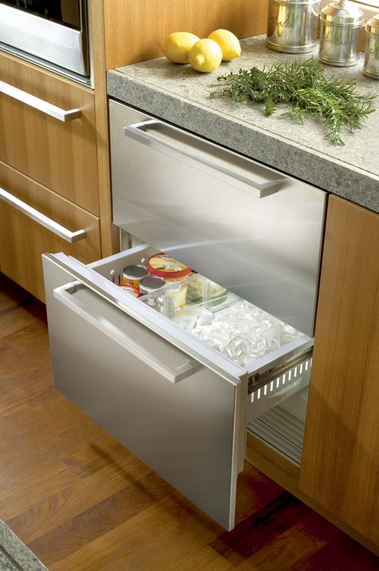 Sub-Zero 30" Designer Freezer Drawers with Ice Maker - Panel Ready, model ID-30FI — designer drawers specified and installed by iKitchen Cabinetry, view 4