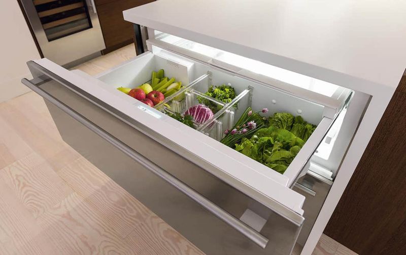 Sub-Zero 30" Designer Refrigerator/Freezer Drawers - Panel Ready, model ID-30C — designer drawers specified and installed by iKitchen Cabinetry, view 5